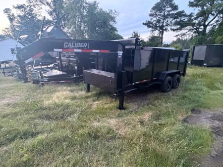 New 2026 Caliber Trailer Mfg 7x16 TA Dump Trailer