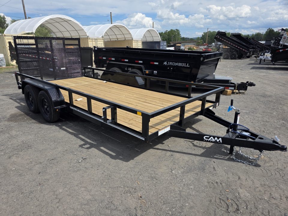New 2026 Cam Superline 7X16 7K - TUBE TOP Utility Trailer