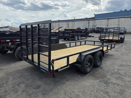 New 2026 Cam Superline 7X16 7K - TUBE TOP Utility Trailer