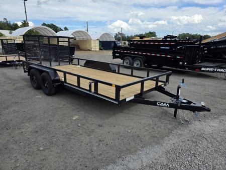 New 2026 Cam Superline 7X16 7K - TUBE TOP Utility Trailer