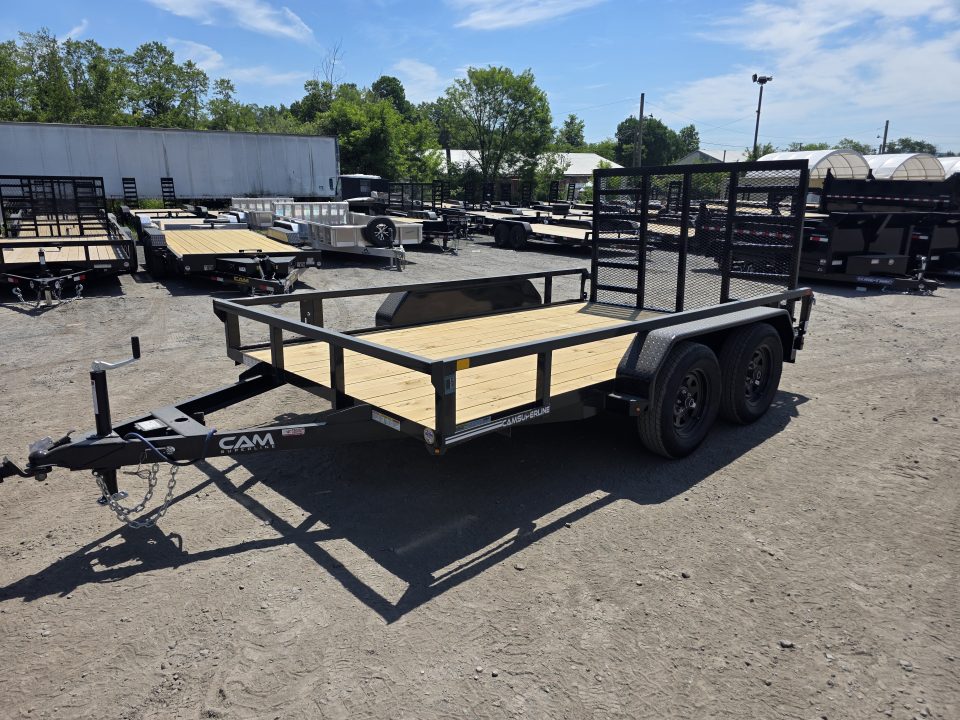 New 2026 Cam Superline 7X12 7K - TUBE TOP Utility Trailer