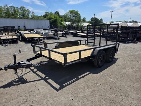 New 2026 Cam Superline 7X12 7K - TUBE TOP Utility Trailer