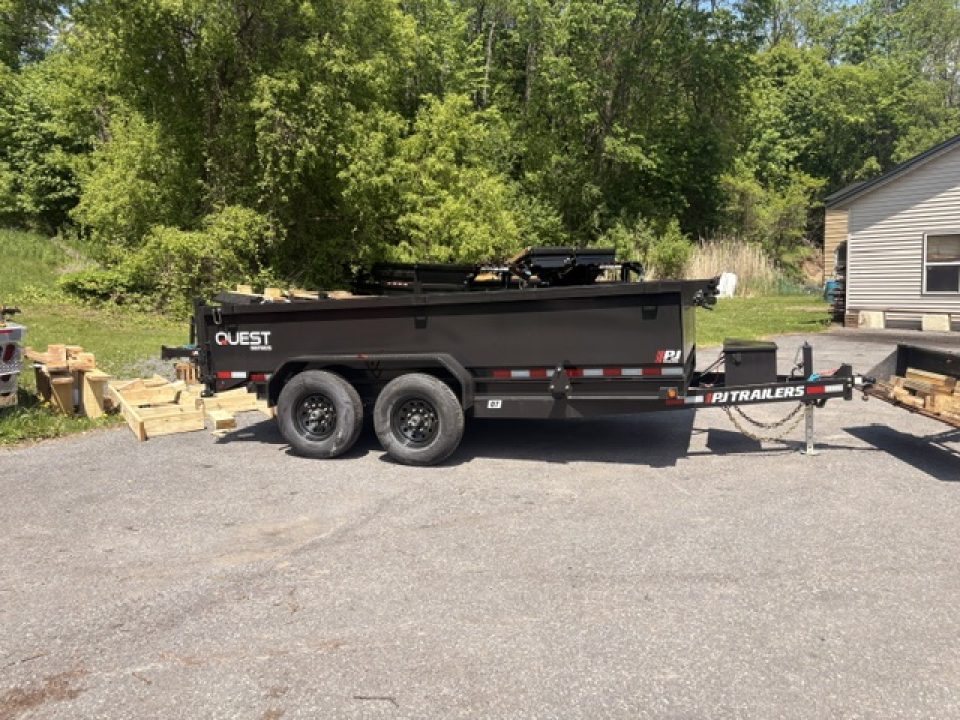 New 2026 PJ Trailers D7- 7' X 14' Dump Trailer - 14K GVW