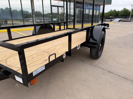 New #262983 2026 TOP HAT DJX 5 X 10 SINGLE AXLE ANGLE TOP 3.5K UTILITY W/ 48" RAMP GATE
