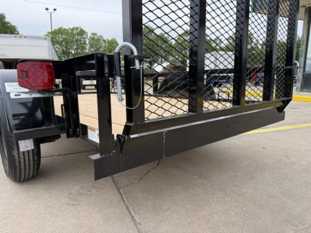 New #262983 2026 TOP HAT DJX 5 X 10 SINGLE AXLE ANGLE TOP 3.5K UTILITY W/ 48" RAMP GATE