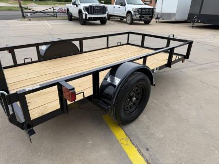 New #262983 2026 TOP HAT DJX 5 X 10 SINGLE AXLE ANGLE TOP 3.5K UTILITY W/ 48" RAMP GATE