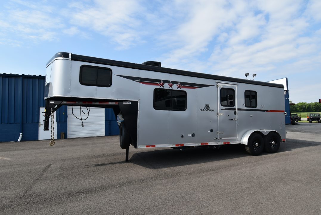 Used 2022 Bison Trailers 7208 Ranger Horse Trailer