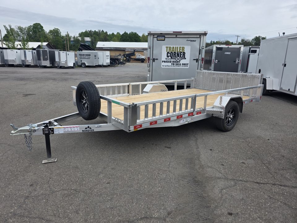 New 2026 Nordtek 82X14 ALUMINUM - SIDE LOAD RAMPS Utility Trailer