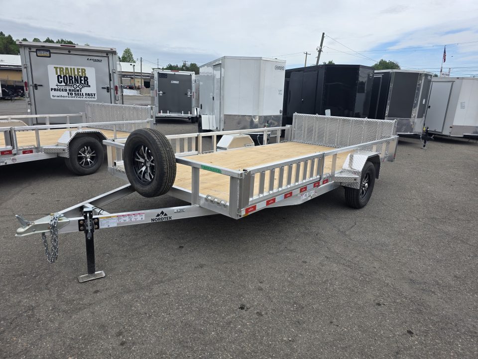 New 2026 Nordtek 82X14 - ALUMINUM - SIDE LOAD RAMPS Utility Trailer