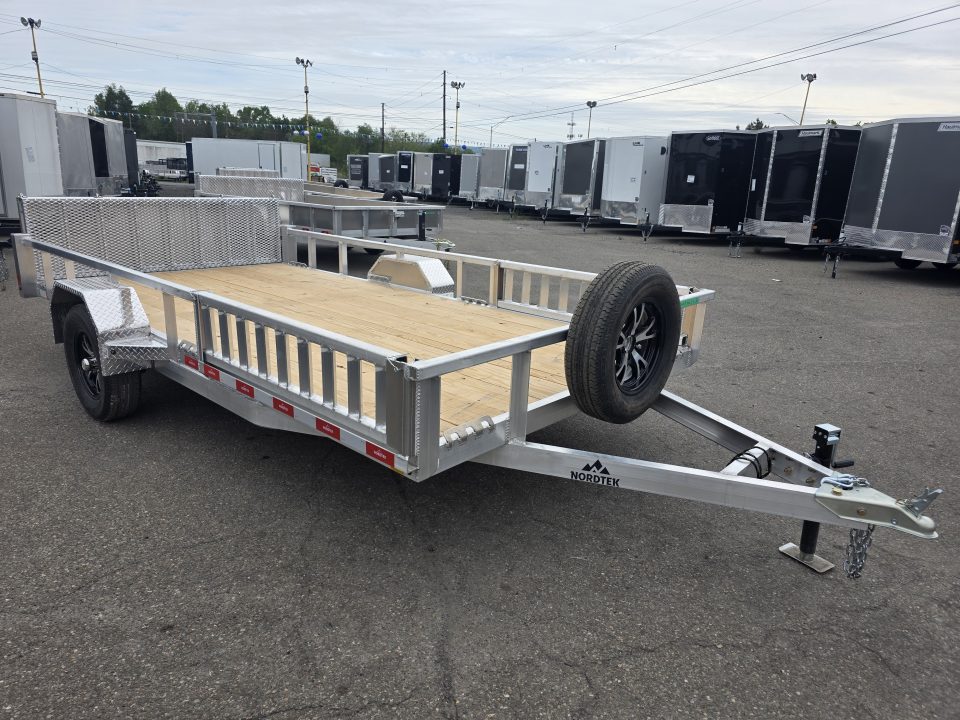 New 2026 Nordtek 82X14 - ALUMINUM - SIDE LOAD RAMPS Utility Trailer
