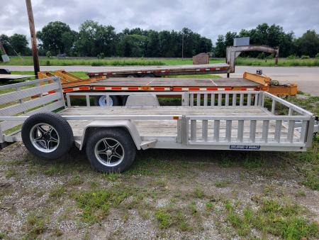 Used 2020 Sure-Trac 7x14 Aluminum Tube Top ATV Utility Trailer