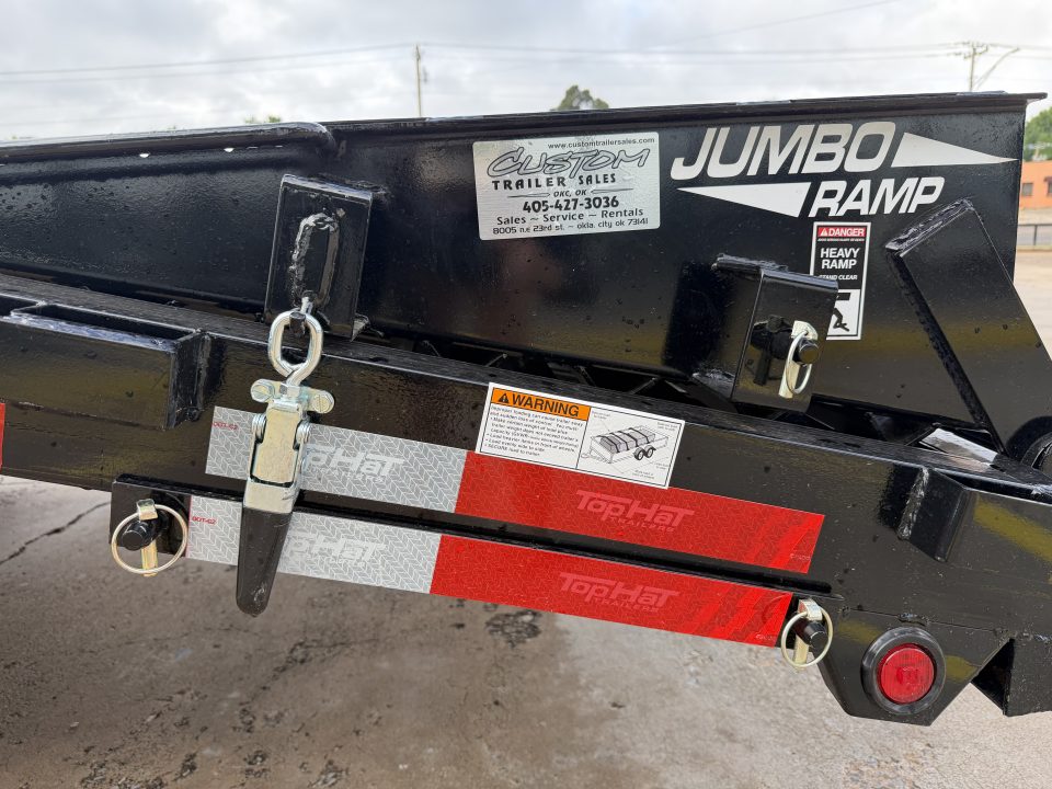 New #263207 2026 TOP HAT DO 24 X 102 TANDEM AXLE 14K BUMPER PULL DECKOVER W/ JUMBO RAMPS