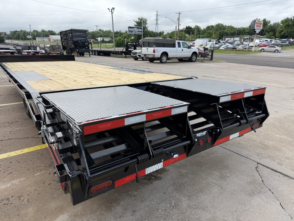 New #263207 2026 TOP HAT DO 24 X 102 TANDEM AXLE 14K BUMPER PULL DECKOVER W/ JUMBO RAMPS