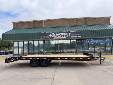 New #263207 2026 TOP HAT DO 24 X 102 TANDEM AXLE 14K BUMPER PULL DECKOVER W/ JUMBO RAMPS