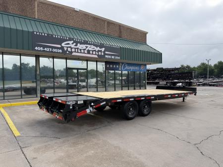 New #263207 2026 TOP HAT DO 24 X 102 TANDEM AXLE 14K BUMPER PULL DECKOVER W/ JUMBO RAMPS