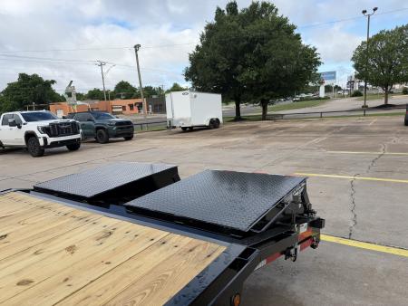 New #263207 2026 TOP HAT DO 24 X 102 TANDEM AXLE 14K BUMPER PULL DECKOVER W/ JUMBO RAMPS