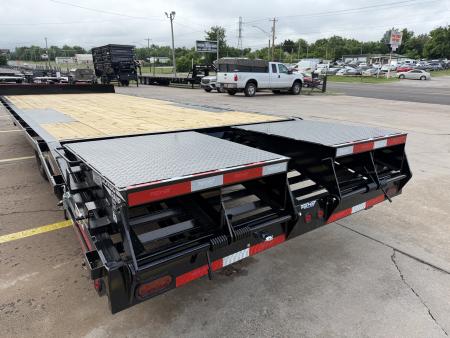 New #263207 2026 TOP HAT DO 24 X 102 TANDEM AXLE 14K BUMPER PULL DECKOVER W/ JUMBO RAMPS