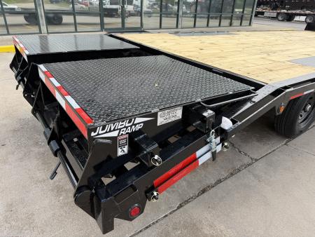 New #263207 2026 TOP HAT DO 24 X 102 TANDEM AXLE 14K BUMPER PULL DECKOVER W/ JUMBO RAMPS