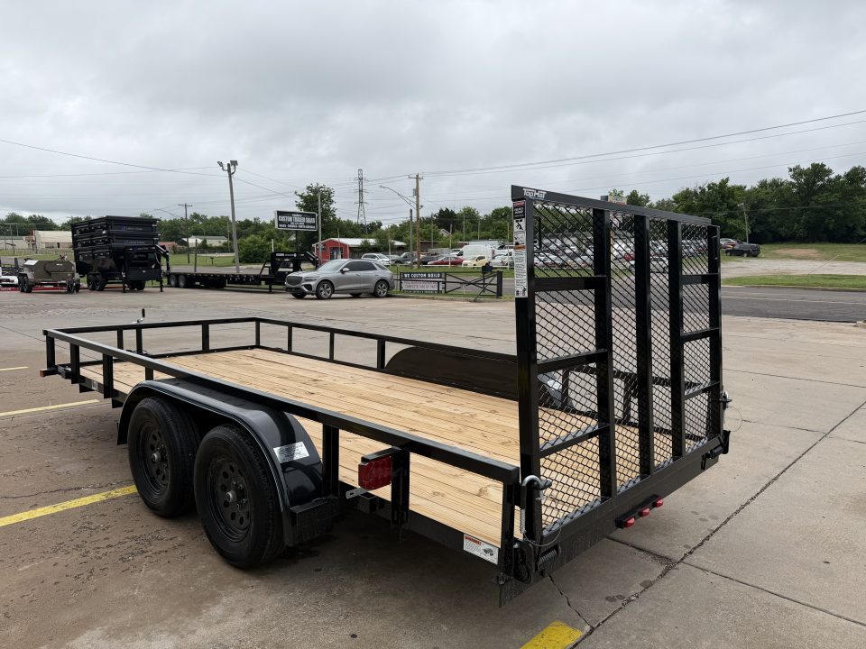 New #264468 2026 TOP HAT LDX 16 X 77 TANDEM AXLE SQUARE TUBE TOP 7K UTILITY TRAILER