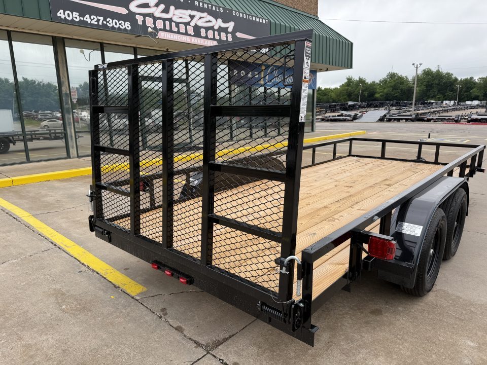 New #264468 2026 TOP HAT LDX 16 X 77 TANDEM AXLE SQUARE TUBE TOP 7K UTILITY TRAILER