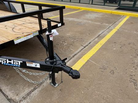 New #264468 2026 TOP HAT LDX 16 X 77 TANDEM AXLE SQUARE TUBE TOP 7K UTILITY TRAILER