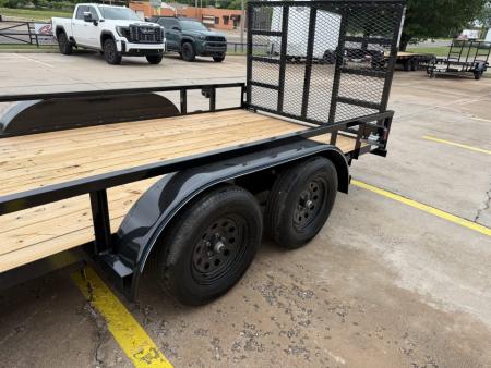New #264468 2026 TOP HAT LDX 16 X 77 TANDEM AXLE SQUARE TUBE TOP 7K UTILITY TRAILER