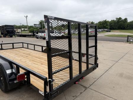 New #264468 2026 TOP HAT LDX 16 X 77 TANDEM AXLE SQUARE TUBE TOP 7K UTILITY TRAILER