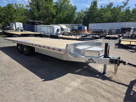 New 2026 Nordtek 102X24 14K - ALUMINUM POWER TILT Equipment Trailer