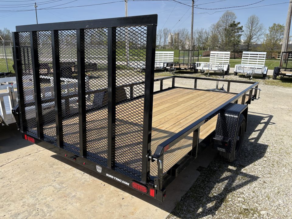 New 2026 Sure-Trac 7X14 TUBE TOP 5K W/BRAKES Utility Trailer