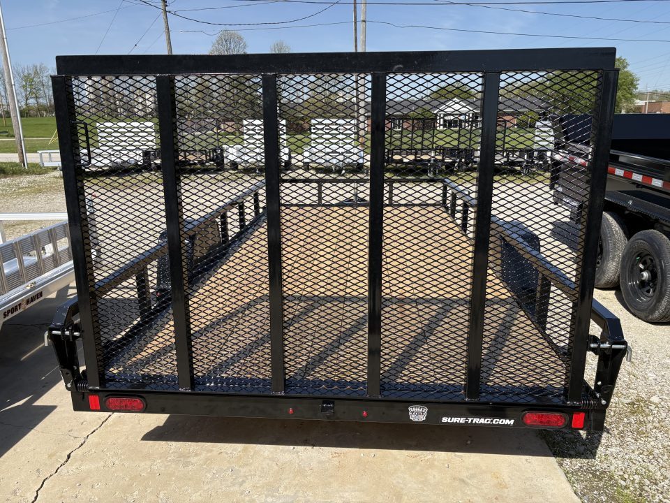 New 2026 Sure-Trac 7X14 TUBE TOP 5K W/BRAKES Utility Trailer