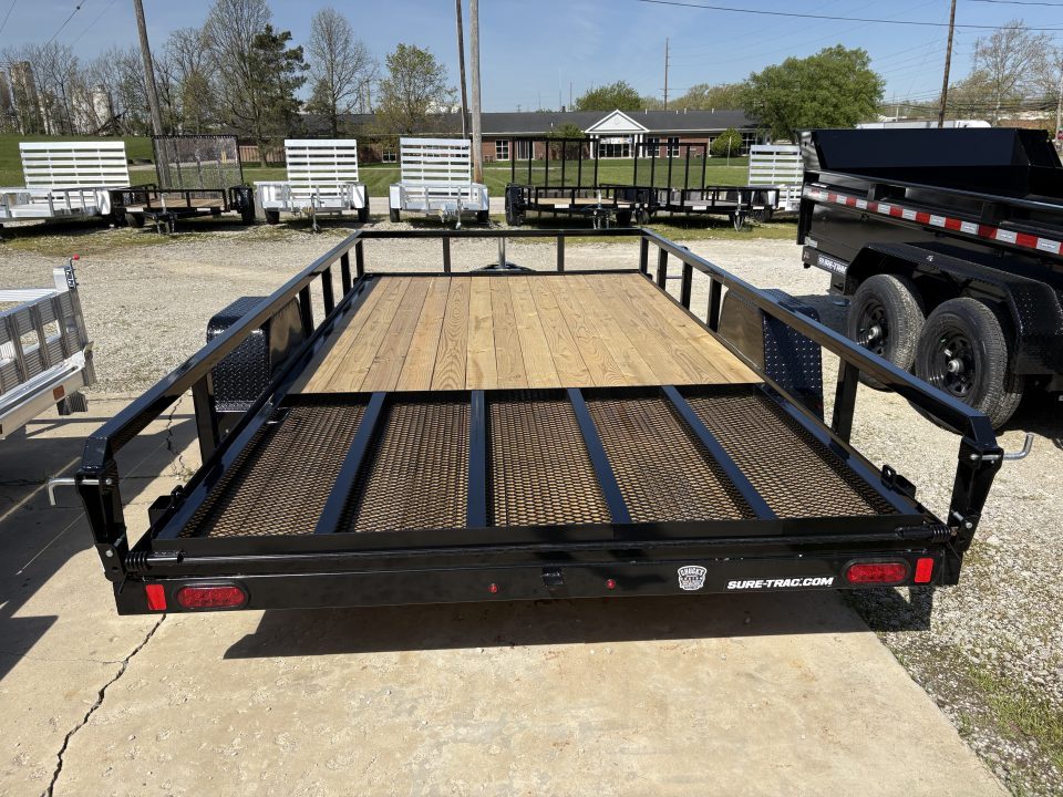 New 2026 Sure-Trac 7X14 TUBE TOP 5K W/BRAKES Utility Trailer