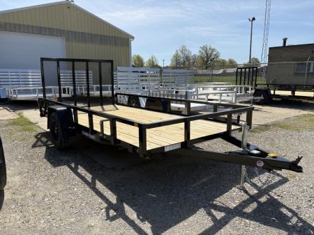 New 2026 Sure-Trac 7X14 TUBE TOP 5K W/BRAKES Utility Trailer