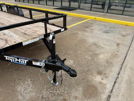 New #260868 2026 TOP HAT DSA 14 X 77 SINGLE AXLE ANGLE TOP 3.5K UTILITY W/ RAMP GATE