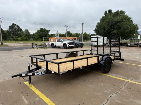 New #263832 2026 TOP HAT DSP 14 X 83 SINGLE AXLE PIPE TOP 3K UTILITY W/ REAR RAMP GATE