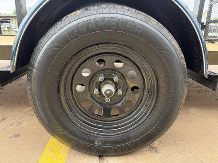New #263832 2026 TOP HAT DSP 14 X 83 SINGLE AXLE PIPE TOP 3K UTILITY W/ REAR RAMP GATE