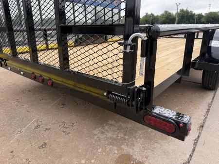 New #263832 2026 TOP HAT DSP 14 X 83 SINGLE AXLE PIPE TOP 3K UTILITY W/ REAR RAMP GATE