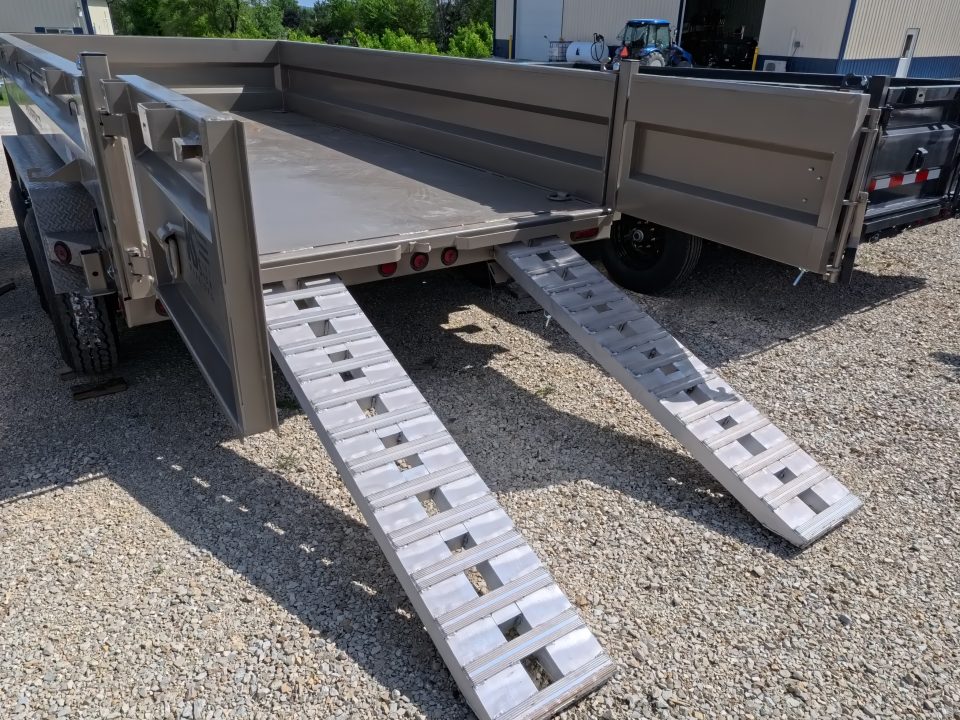 New 2026 Iron Bull 83x14 DTB Sniper Series Dump Trailer w/2-7K Straight Axles, Elec. Brakes, Hydraulic Jack and More!