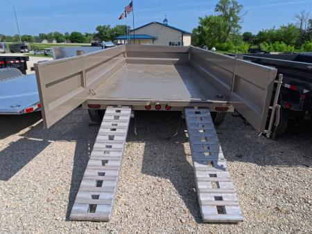 New 2026 Iron Bull 83x14 DTB Sniper Series Dump Trailer w/2-7K Straight Axles, Elec. Brakes, Hydraulic Jack and More!