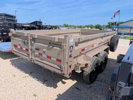 New 2026 Iron Bull 83x14 DTB Sniper Series Dump Trailer w/2-7K Straight Axles, Elec. Brakes, Hydraulic Jack and More!