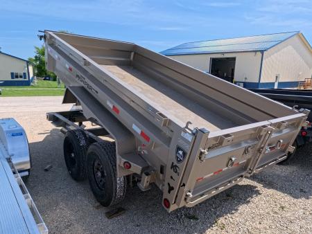 New 2026 Iron Bull 83x14 DTB Sniper Series Dump Trailer w/2-7K Straight Axles, Elec. Brakes, Hydraulic Jack and More!
