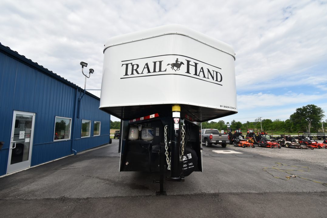 Used 2019 Bison Trailers Trailhand 7411 Horse Trailer