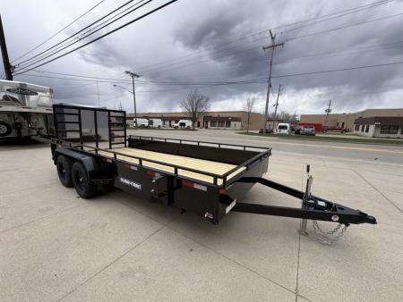 New 2026 Sure-Trac 7X14 TANDEM STEEL HIGH SIDE Utility Trailer
