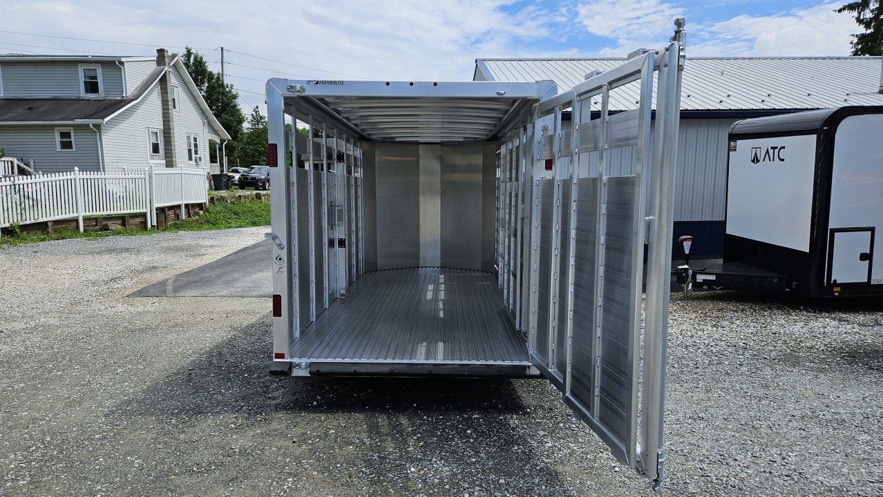 New 2026 Featherlite Trailers 8107 6'7"X16'TA Stock / Stock Combo Trailer