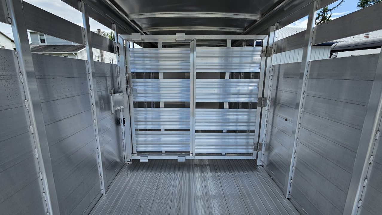 New 2026 Featherlite Trailers 8107 6'7"X16'TA Stock / Stock Combo Trailer