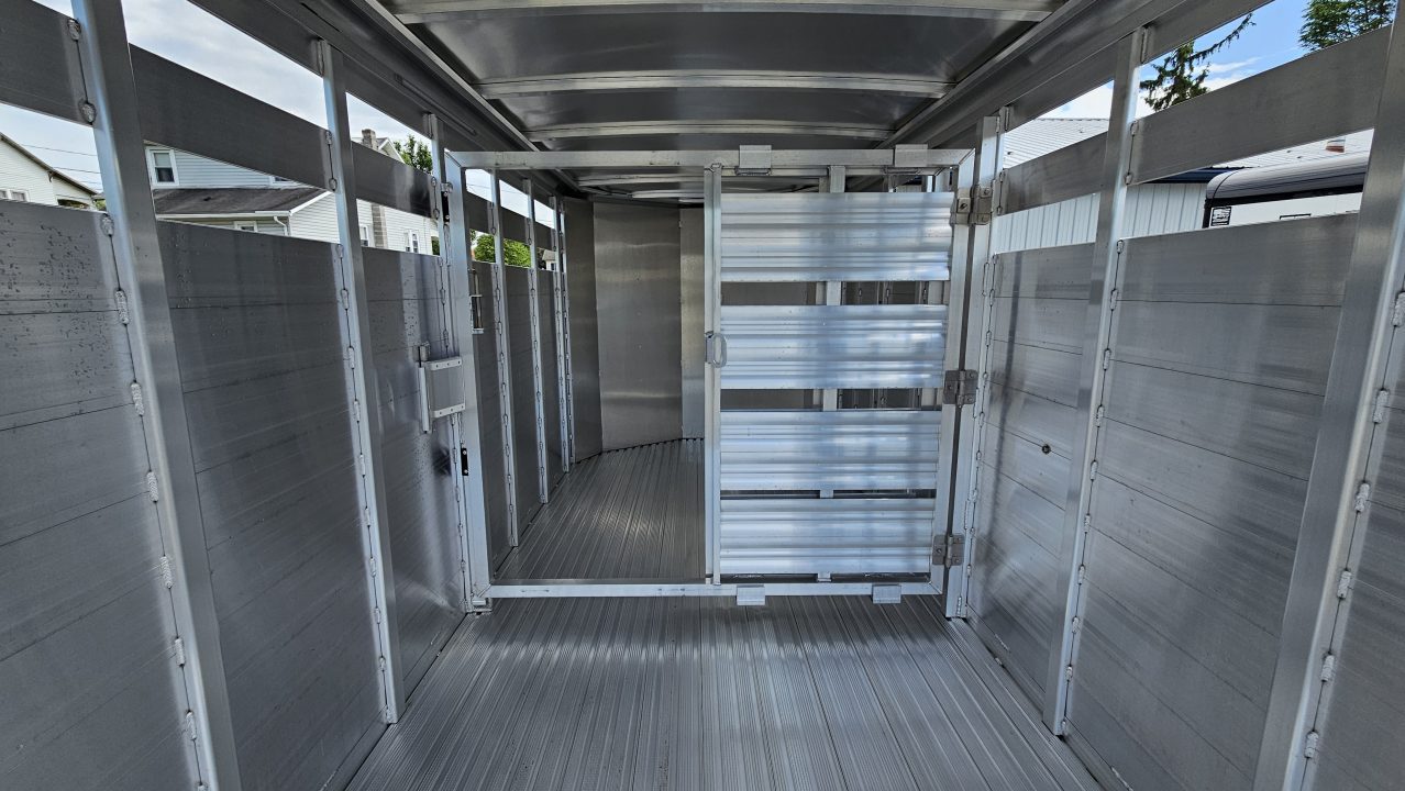 New 2026 Featherlite Trailers 8107 6'7"X16'TA Stock / Stock Combo Trailer