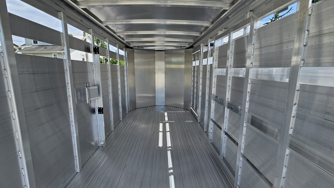 New 2026 Featherlite Trailers 8107 6'7"X16'TA Stock / Stock Combo Trailer