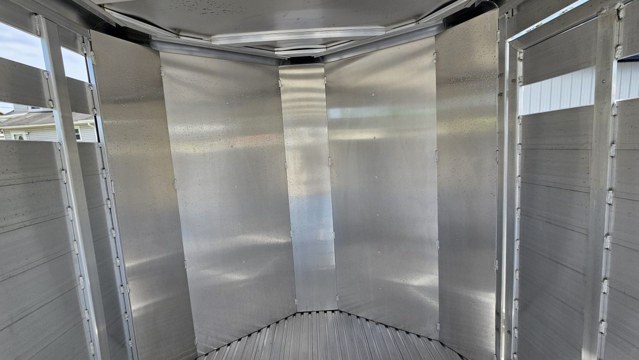 New 2026 Featherlite Trailers 8107 6'7"X16'TA Stock / Stock Combo Trailer