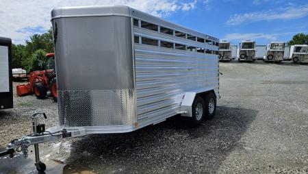 New 2026 Featherlite Trailers 8107 6'7 X16'TA Stock / Stock Combo Trailer