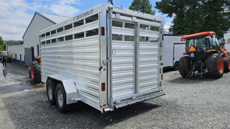 New 2026 Featherlite Trailers 8107 6'7"X16'TA Stock / Stock Combo Trailer