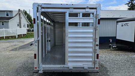 New 2026 Featherlite Trailers 8107 6'7"X16'TA Stock / Stock Combo Trailer